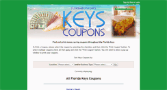 Desktop Screenshot of keyscoupons.com